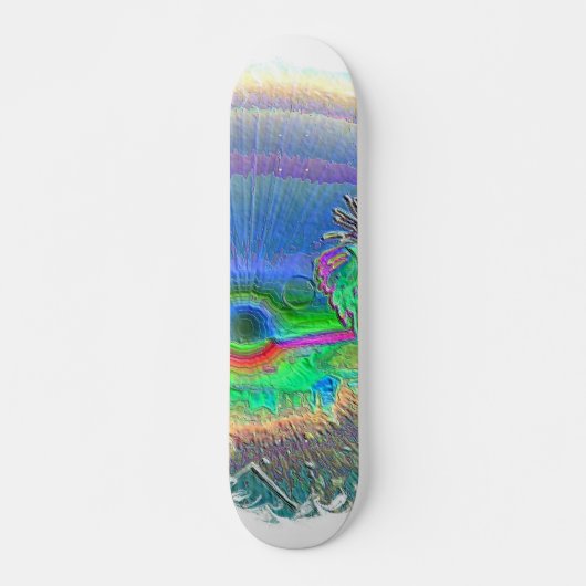 Silverlake Sunset Negative Oval Persoonlijk Skateboard (Voorkant)