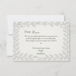 Silverleaf Elven Wedding Bedankkaart