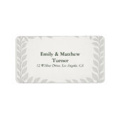 Silverleaf Elven Wedding Etiket (Voorkant)