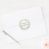 Silverleaf Elven Wedding Ronde Sticker (Envelop)