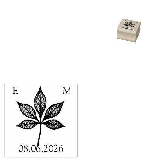 Silverleaf Elven Wedding Rubberstempel (Gestempeld)