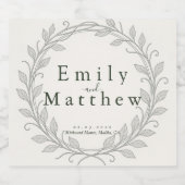 Silverleaf Elven Wedding Sparkling Wijnetiket (Enkel label)