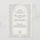 Silverleaf Elven Wedding – Woodland Theme Informatiekaartje (Voorkant)