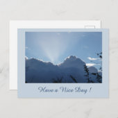 Silverlining Clouds Cust. Een leuk dag Briefkaart (Voorkant / Achterkant)