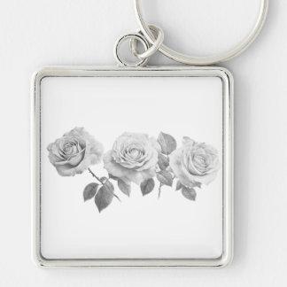 Silverpoint Rozen Sleutelhanger