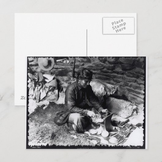 Silversmith at work, c.1914 briefkaart (Voorkant / Achterkant)