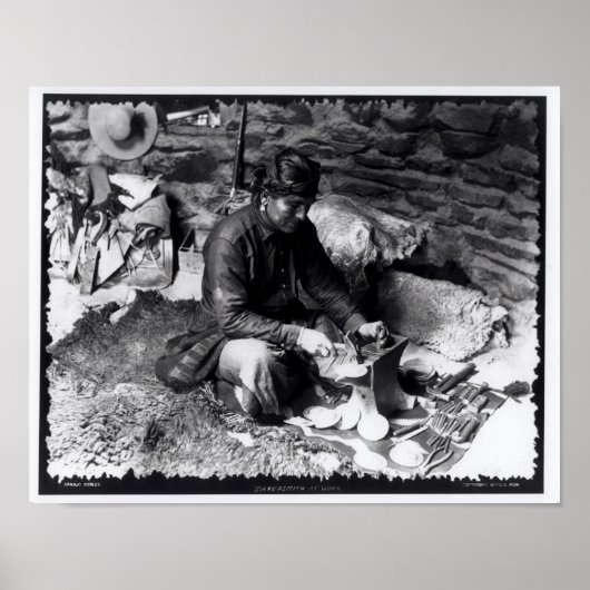 Silversmith at work, c.1914 poster (Voorkant)