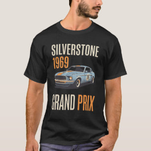Silverstone 1969 Vintage Grand Prix Racenposter T-shirt
