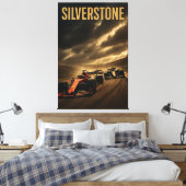 Silverstone Circuit British Grand Prix F1 MotoGP 2 Canvas Afdruk (Insitu (Slaapkamer))