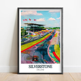 Silverstone Poster-Silverstone Print - Silverstone