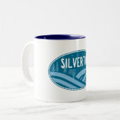 Silverton Colorado buitenshuis Tweekleurige Koffiemok (Voorkant links)