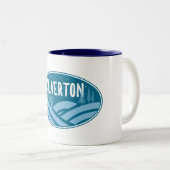 Silverton Colorado buitenshuis Tweekleurige Koffiemok (Voorkant rechts)