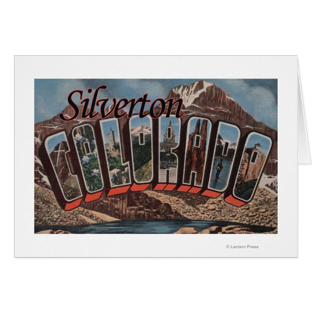 Silverton, Colorado - grote letterscènes (Voorkant Horizontaal)