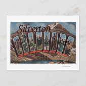 Silverton, Colorado - grote letterscènes Briefkaart (Voorkant)