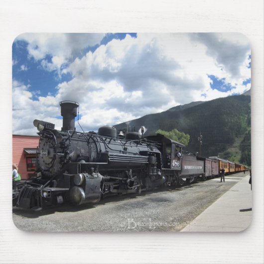 Silverton Colorado Narrow Guage Train Muismat (Voorkant)