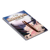Silverton Colorado skiposter Notitieboek (Rechterzijde)