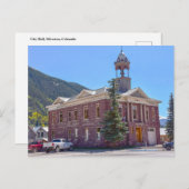Silverton, Colorado, Stadhuis Briefkaart (Voorkant / Achterkant)