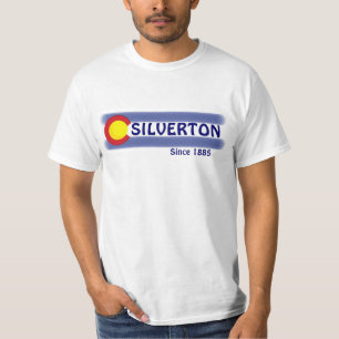 Silverton Colorado t-shirt lokale waarde vlag