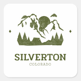 Silverton - Colorado Vierkante Sticker