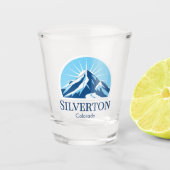 Silverton Mountain Colorado ski Shotglas Shot Glas (Voorkant)