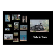 Silverton Photo Collage Travel Poster Sjabloon