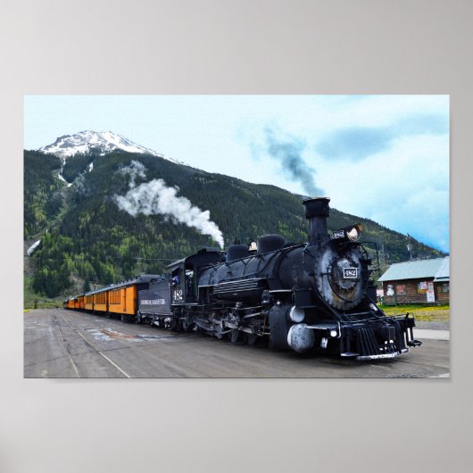 Silverton Train Stop, Colorado Poster (Voorkant)