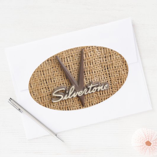 Silvertone 'V' Logo Sticker (Envelop)