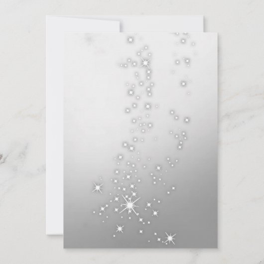 SilverTree Branches, Girl Corporate Kerstparty Kaart (Achterkant)