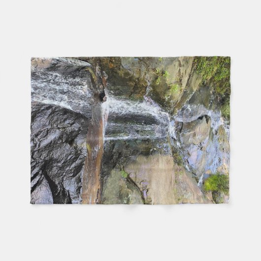 Silvervale Falls Serenity Fleece Deken (Voorkant (Horizontaal))