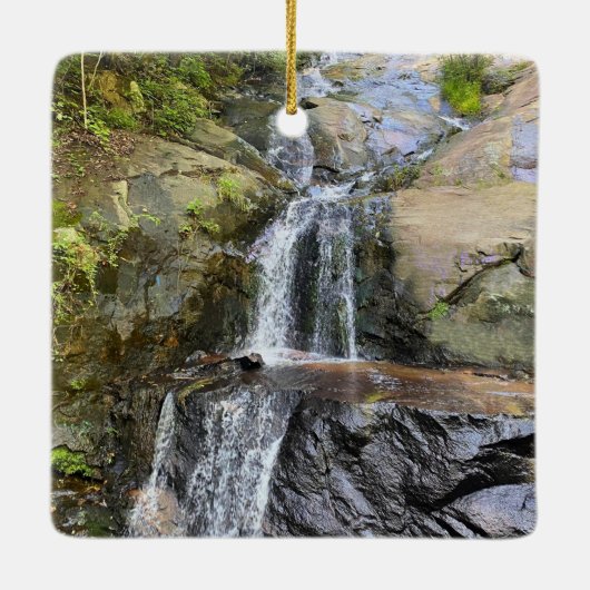 Silvervale Falls Serenity Keramisch Ornament (Achterkant)