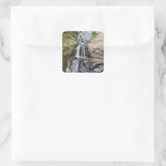 Silvervale Falls Serenity Vierkante Sticker (Tas)