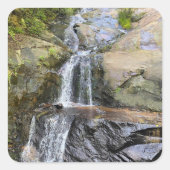 Silvervale Falls Serenity Vierkante Sticker (Voorkant)
