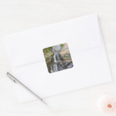 Silvervale Falls Serenity Vierkante Sticker (Envelop)