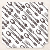 Silverware Artisan Classic Foodie Kartonnen Onderzetters (Voorkant)