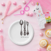  Silverware  Artisan Classic Foodie Papieren Bordje (Feest)