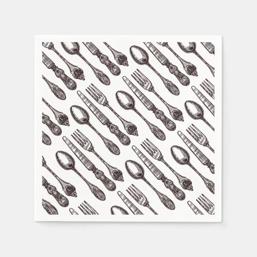  Silverware  Artisan Classic Foodie Servet (Voorkant)