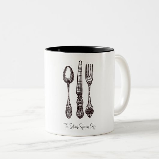 Silverware Artisan Food Business Tweekleurige Koffiemok (Voorkant rechts)