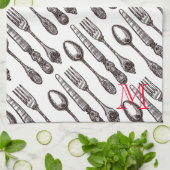 Silverware Classic Foodie Initiaal Theedoek (Gevouwen)