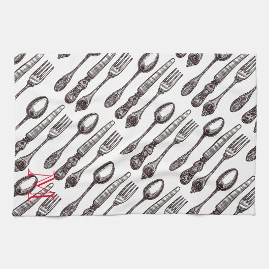 Silverware Classic Foodie Initiaal Theedoek (Horizontaal)