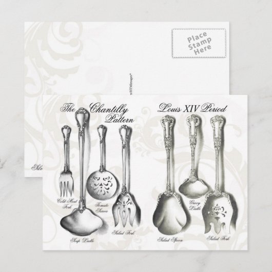 Silverware-Collectie Briefkaart (Voorkant / Achterkant)