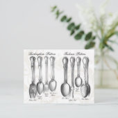 Silverware-Collectie Briefkaart (Staand voorkant)