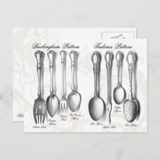Silverware-Collectie Briefkaart (Voorkant / Achterkant)