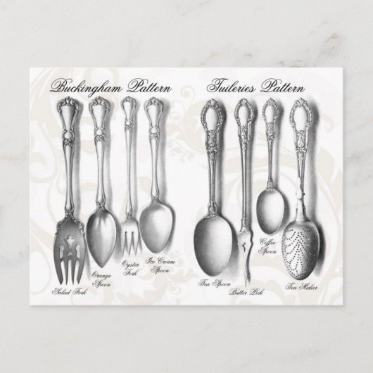 Silverware-Collectie Briefkaart (Voorkant)