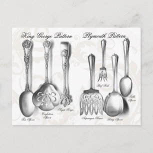 Silverware-Collectie Briefkaart