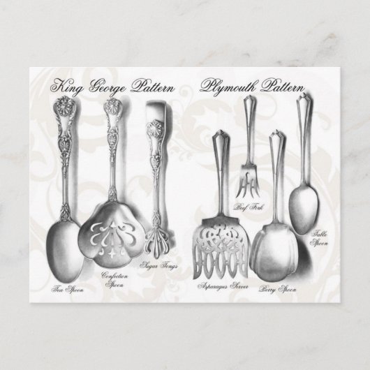 Silverware-Collectie Briefkaart (Voorkant)