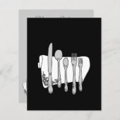 Silverware Custom Invitation Flyer-Sjabloon (Voorkant / Achterkant)
