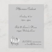 Silverware Custom Invitation Flyer-Sjabloon (Achterkant)