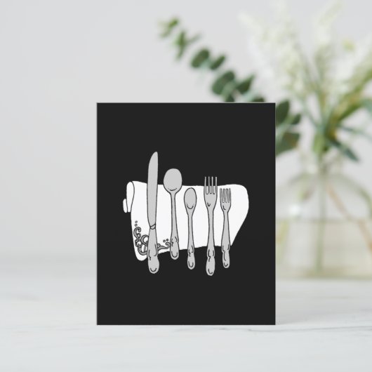Silverware Custom Menu Flyer-Sjabloon (Staand voorkant)