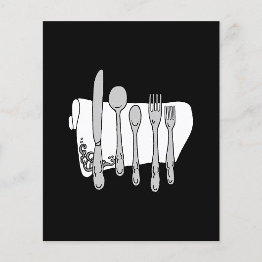 Silverware Custom Menu Flyer-Sjabloon (Voorkant)