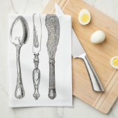 Silverware Cutlery Theedoek (Quarter Fold)